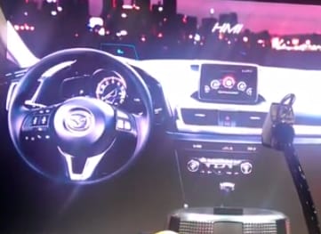 Mazda Heads Up Display Ces 2014