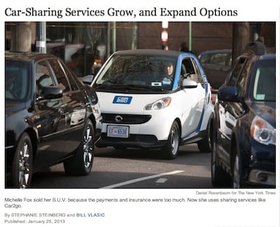 A Girls Guide To Cars | Crowd-Shared Cars? Car2Go, Zipcar And Others Make This Fantasy A Growing Reality - Nytimes Car Sharing Story