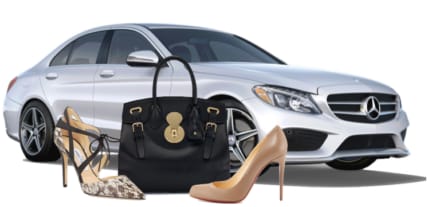 Mercedes Benz C400 With Christian Louboutin, Ralph Lauren And Jimmy Choo