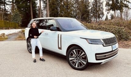 Connie Peters With The Range Rover Phev
