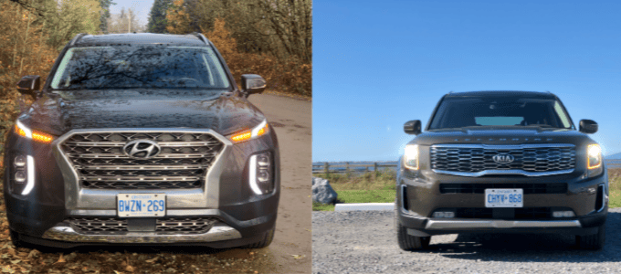 A Girls Guide To Cars | Kia Telluride Vs. Hyundai Palisade: These 3-Row Suvs Are Hot - Featured Palisade Telluride 1