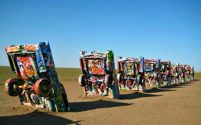 Great American Road Trips - Cadillac Ranch On Route 66
