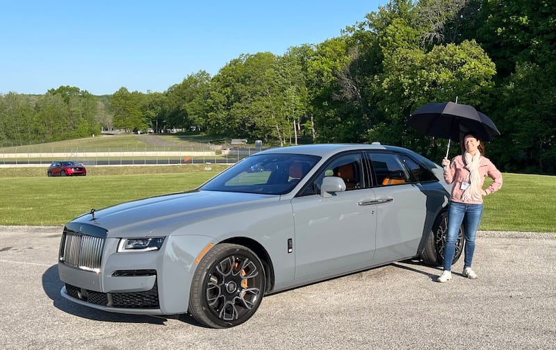 Sara Lacey And The Rolls-Royce Ghost. Photo: Robby Degraff