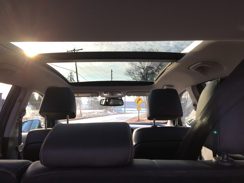 2017 Kia Sportage panoramic sunroof.