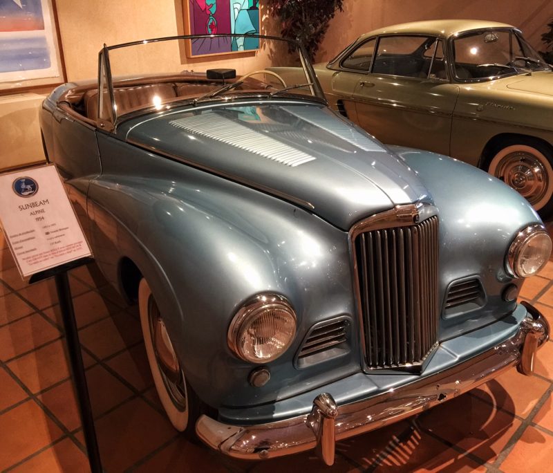 1954 Sunbeam Alpine prince's car collection Monaco