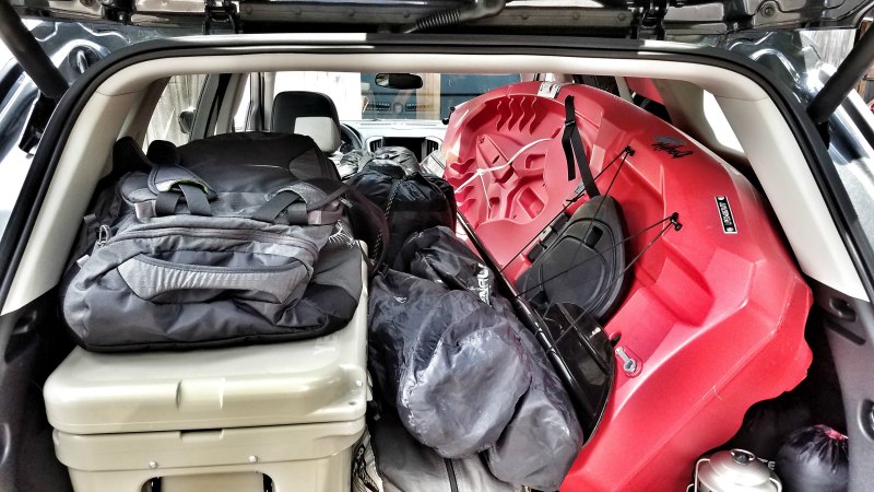 Storage space in the 2018 GMC Terrain.