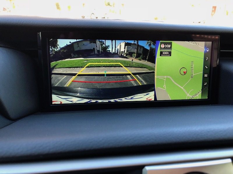 reverse screen displays with map display