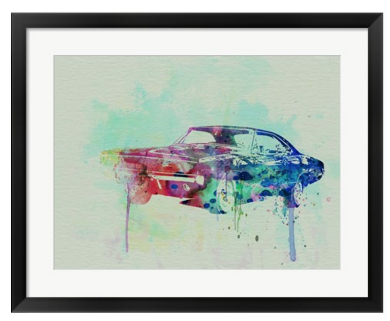car poster Framed Art