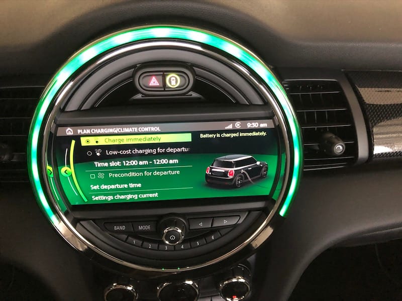 Mini electric deals charging settings