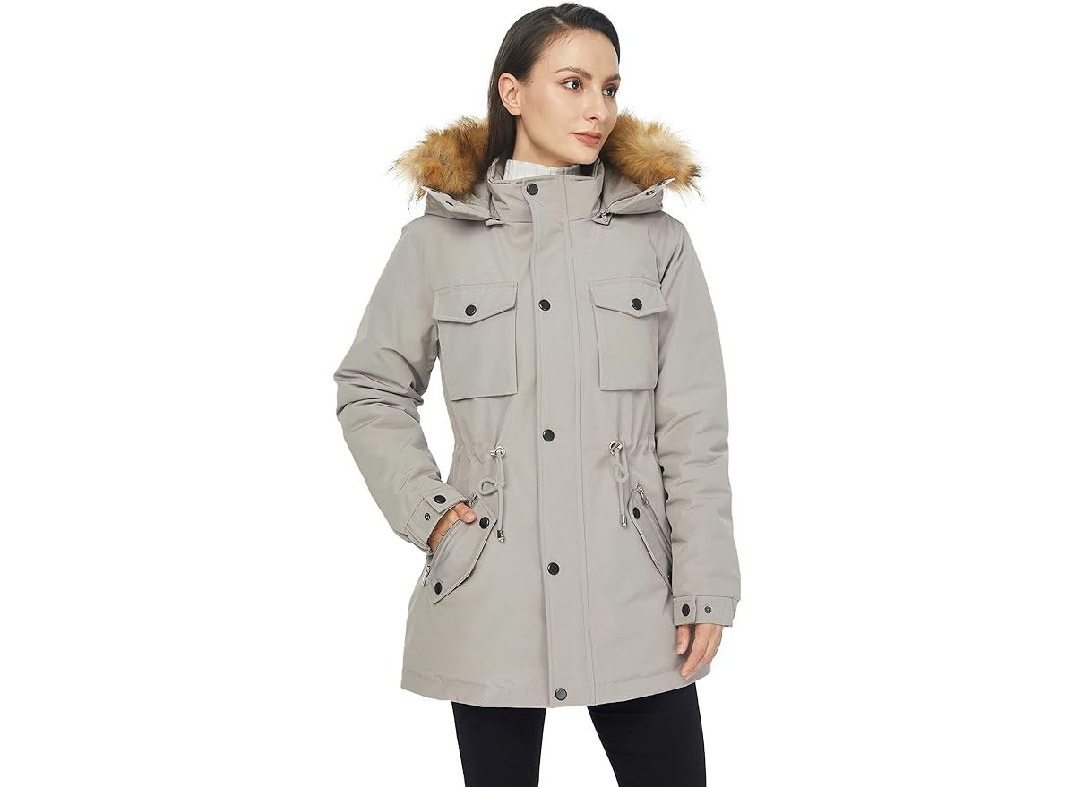 EVALESS Jackets for Women Fashion 2023 Winter Coat for Women