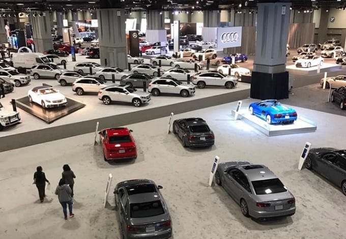 The Washington Auto Show in DC is filled with eye-catching displays.