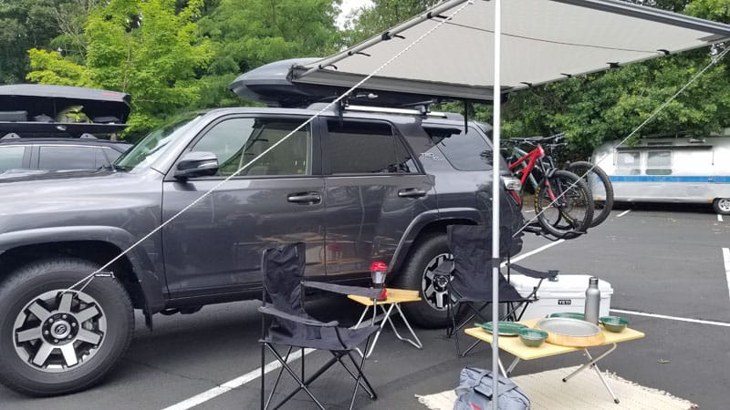 Yakima rollout awning Toyota RAV4 small SUV