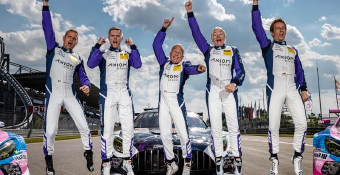 What Drives Her: 55-Year-Old Janine Shoffner On Winning Her First German Endurance Racing Title 8 A Girls Guide to Cars | What Drives Her: 55-Year-Old Janine Shoffner On Winning Her First German Endurance Racing Title - J2 Axiom uniforms jumping 1