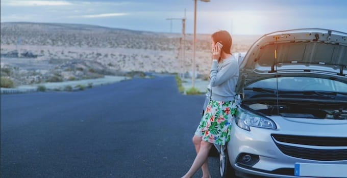 Stuck on the side of the road. Photo Jeshoots