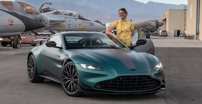 Victoria and the Aston Martin Vantage