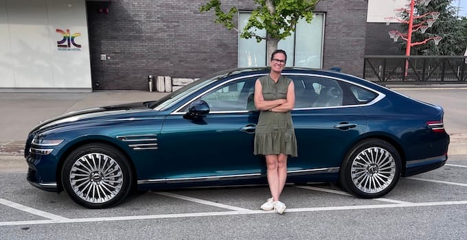 2023 Genesis Electrified G80. Photo: Sara Lacey