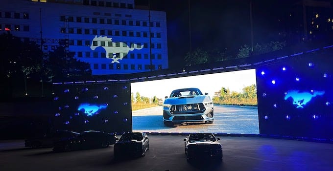 Ford Mustang Reveal. Photo: Liv Leigh