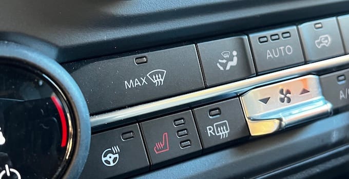 Defrost button. Photo: Sara Lacey