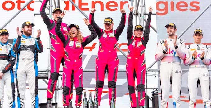 The Iron Dames Show What Women Have Always Known: That We’re Good at Racing 6 The women of Iron Lynx celebrate a record-breaking victory at the 24 Hours of Spa