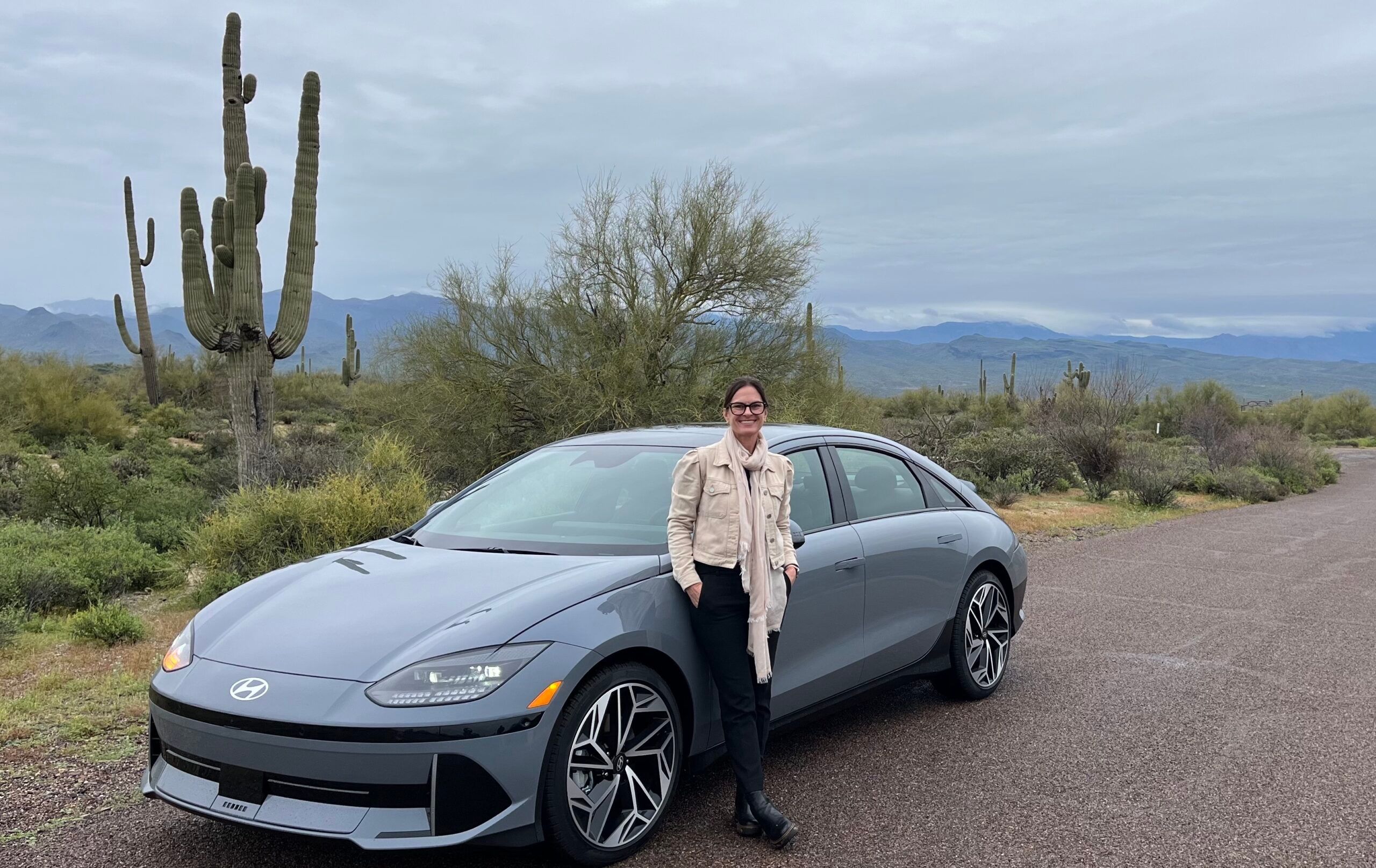 The Hyundai Ioniq 6 First Drive: This Sporty Sedan Makes You Feel all the Electric Car Loveliness 10 Hyundai Ioniq 6 Sara Lacey. Photo: Vijay Rao