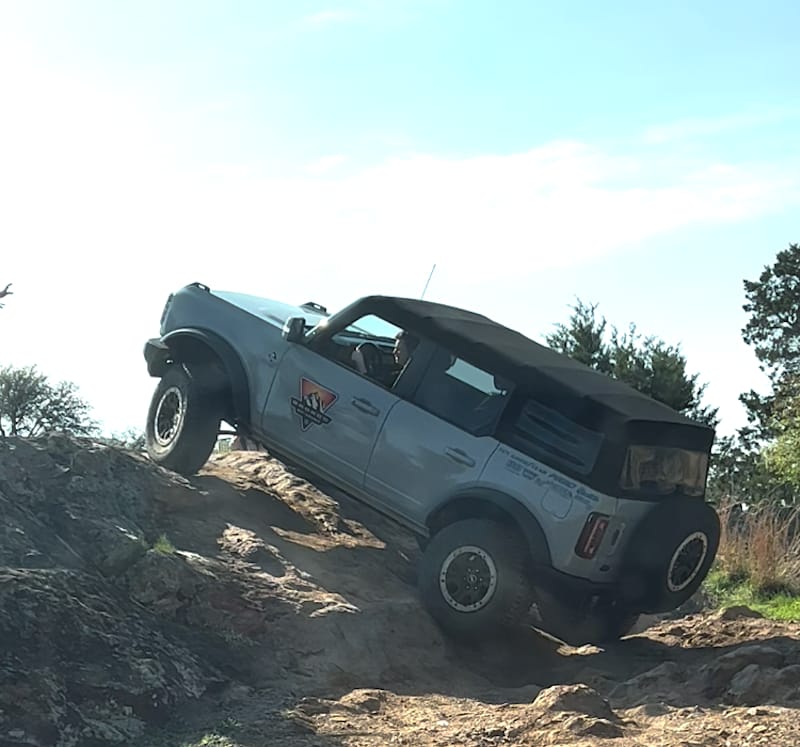 Meet 40 of the Most Badass Women: Ladies-Only Ford Bronco Off-Roadeo 13 We all drove up and over that rock face