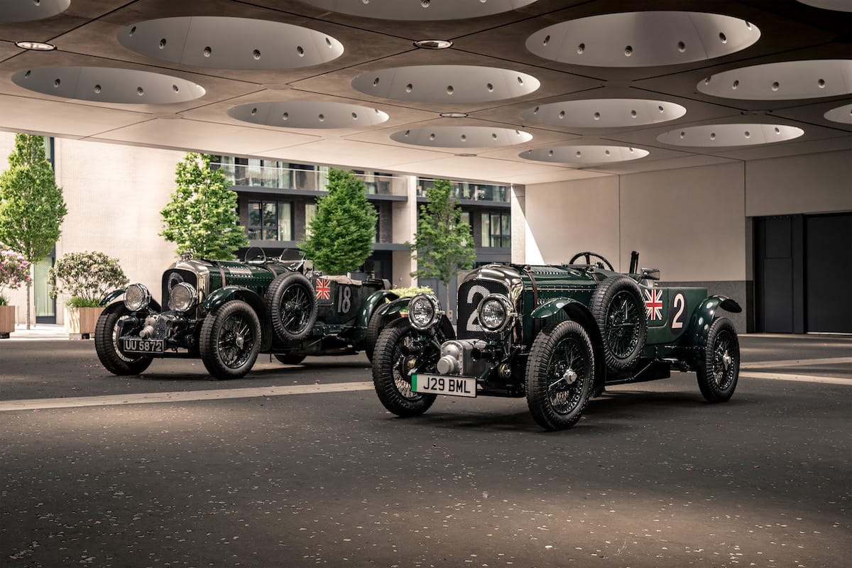 The Bentley Blower Jnr, right, and its gas powered more powerful inspiration, the Bentley Blower. Photo: Kirstin Shaw