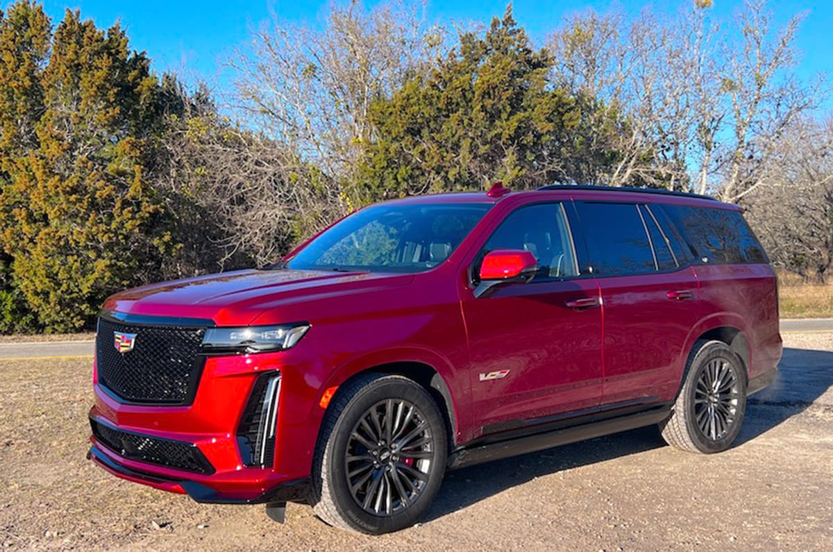 The 2023 Cadillac Escalade V. 8-passenger SUV is among the best luxury cars and luxury family cars american luxury suvs
