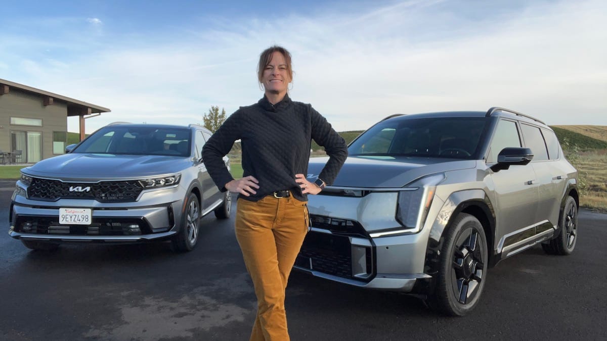 Women, Wine, and Kia: A Tour of Walla Walla, Washington 15 Me and the Kia Sorento PHEV, and the EV9 GT. Photo: Sara Lacey