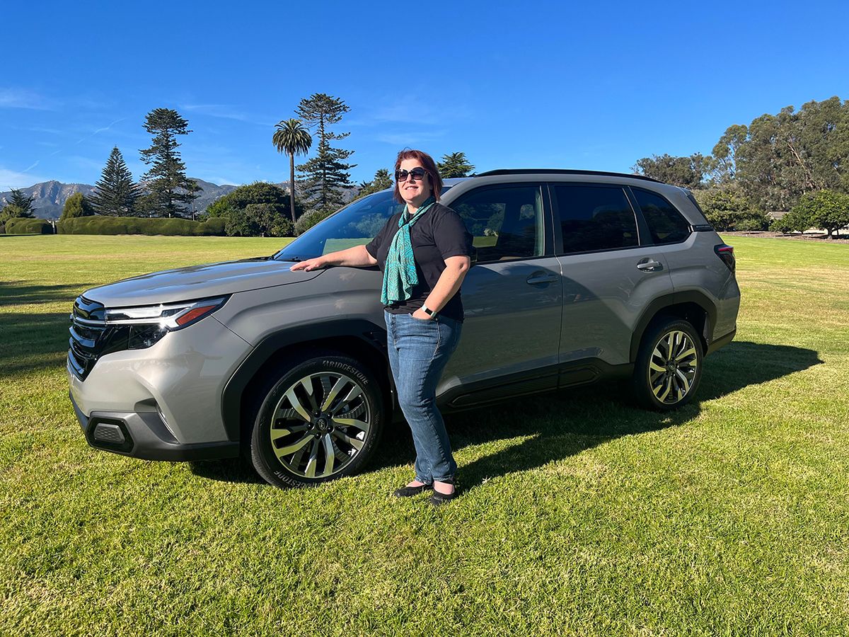 Me and the 2025 Subaru Forester. Photo: Tanya Gadzik