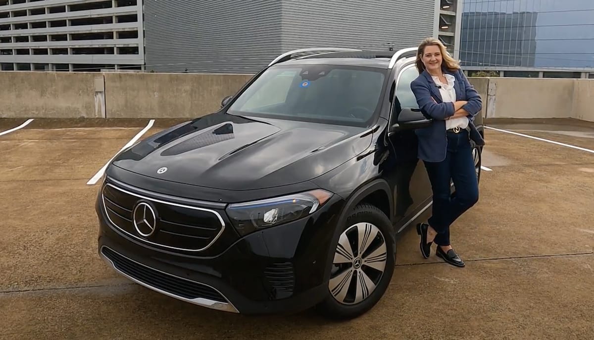 Scotty Reiss with the Mercedes-Benz EQB