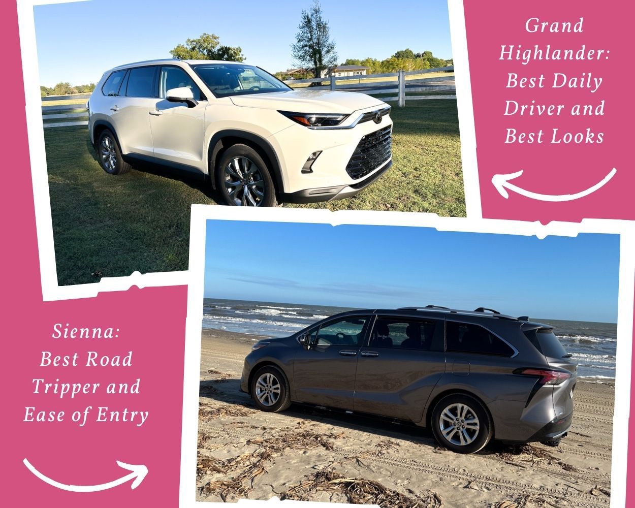 The Toyota Grand Highlander And The Sienna