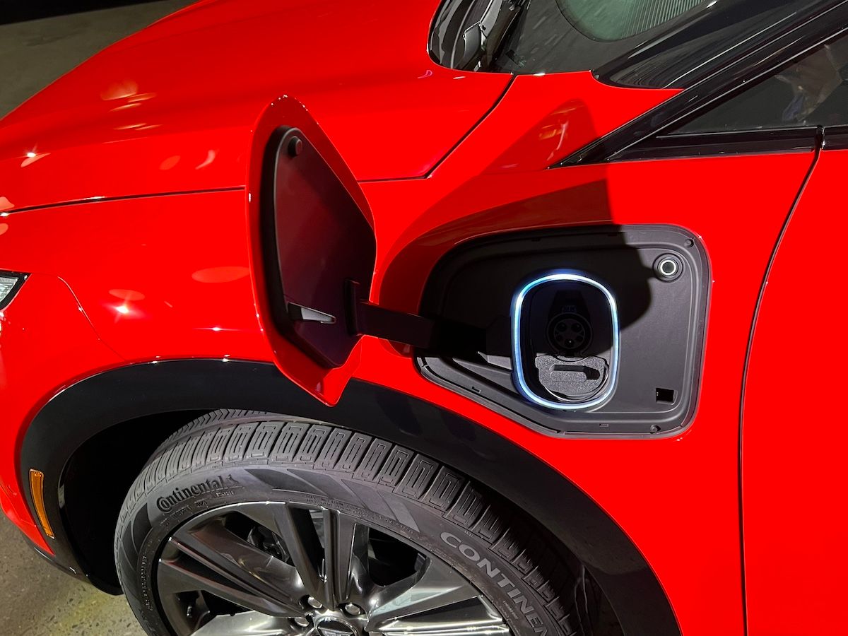 The 2025 Cadillac Optiq Is An Invitation To Live The Luxury Life 5 The Charge Port On The 2025 Cadillac Optiq