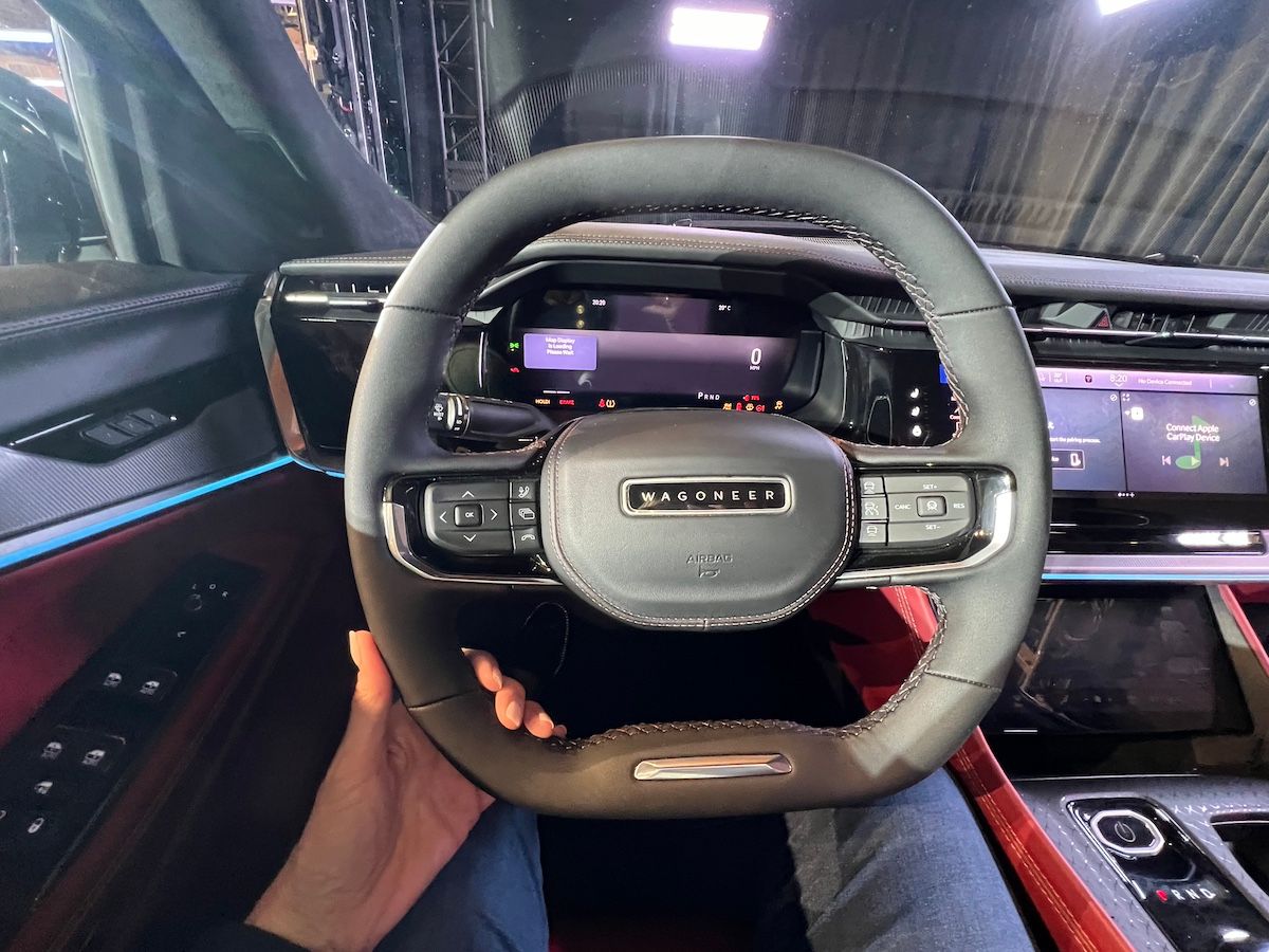 The Squircle Steering Wheel Improves Visibility In The Jeep Wagoneer S