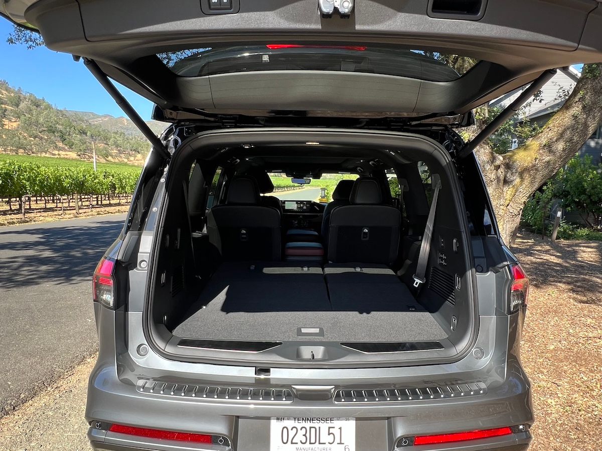 2025 Infiniti QX80 First Drive: Infiniti Makes Driving a Big 3-Row SUV Easy. The Luxuries are a Bonus 14 Cargo Space In The 2025 Infiniti Qx80 Is Huge With The 3Rd Row Folded