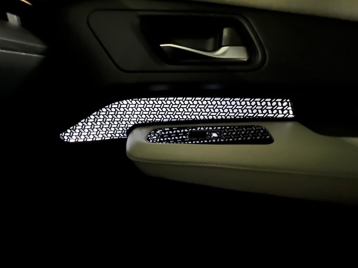 This Mesh Panel Lights Up The Door Panel In The Nissan Ariya