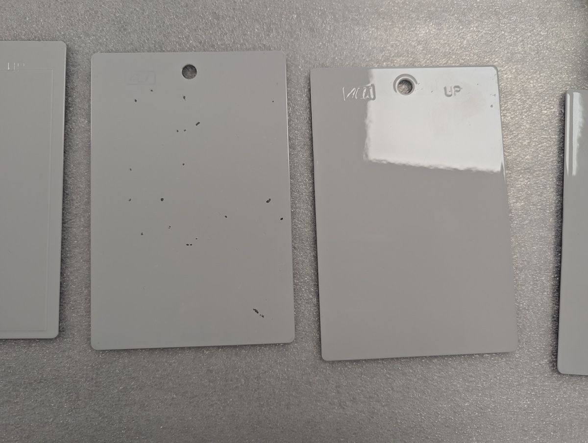 Got Scratches and Chips In Your Car's Paint? You Need PPF, and XPEL is Here to Help 5 Paint Samples, Ppf Protected (Right) And Not(Left)