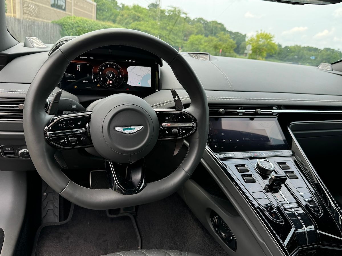 The Steering Wheel In The 2024 Aston Martin Db12 Is A Delight To Hold
