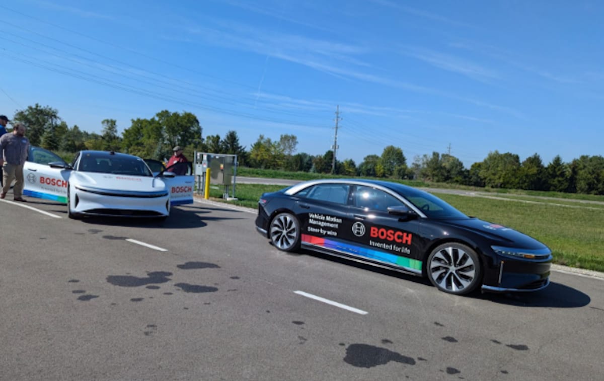 New Car Technology Bosch Mobility Test Track