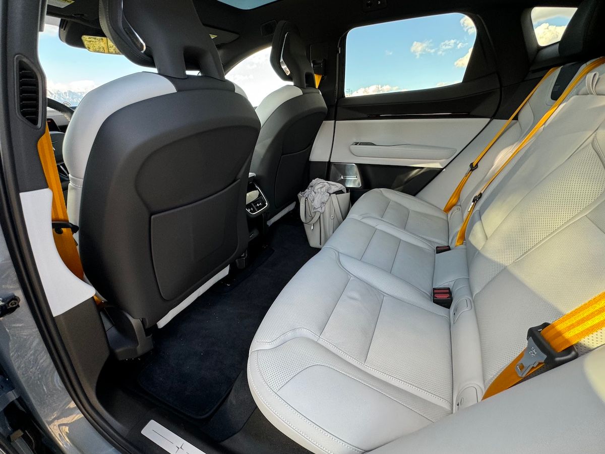 The Rear Seat Of The Polestar 3