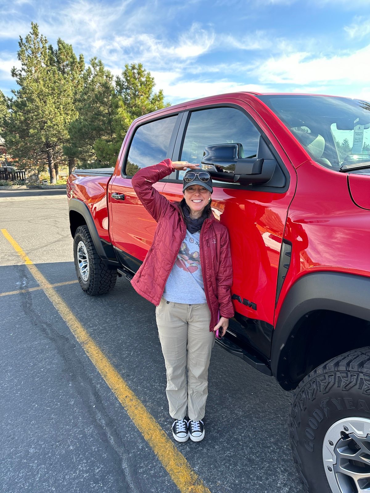 A Short girl and a tall girl Jill Ciminillo and the 2025 Ram 1500 RHO