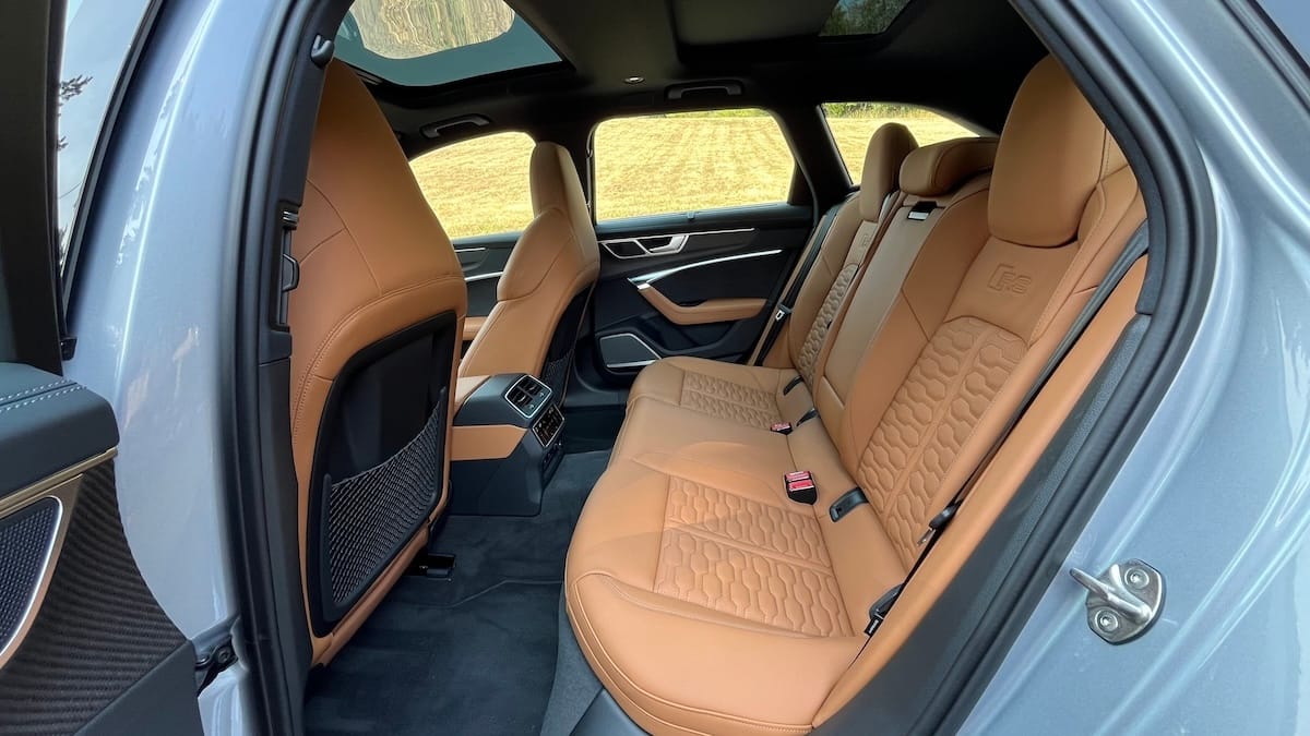Rear Seats In The Audi Rs6 Avant Wagon