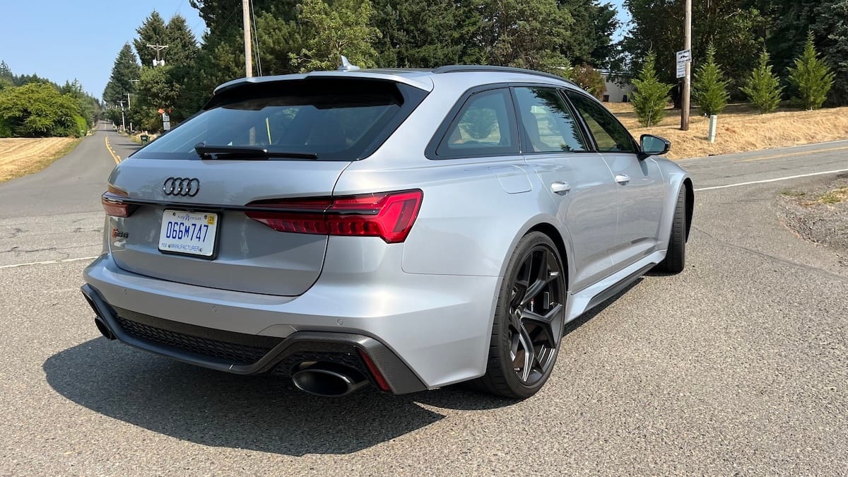 Audi Rs6 Avant Wagon Rear View
