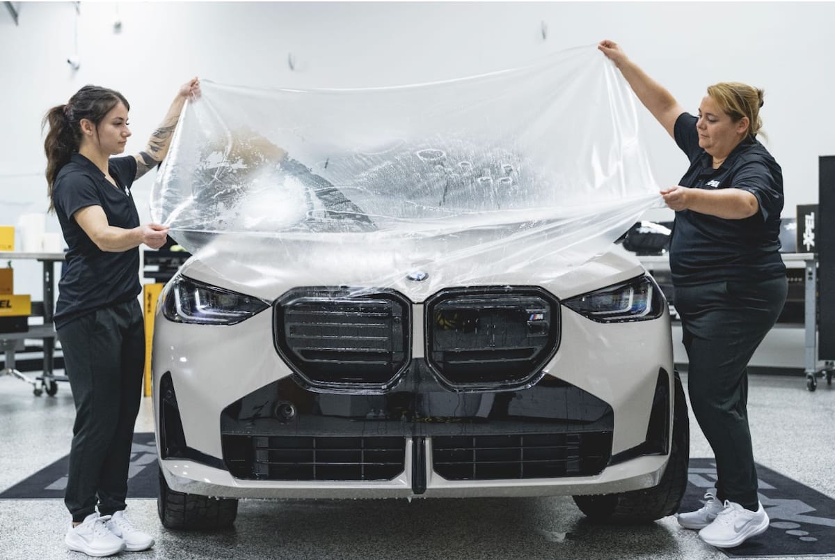 What It Took to Prepare the 2024 BMW X3 for the Rebelle Rally, America's Longest Off-Road Race 10 The Xpel Team Prepping The Bmw X3 M50
