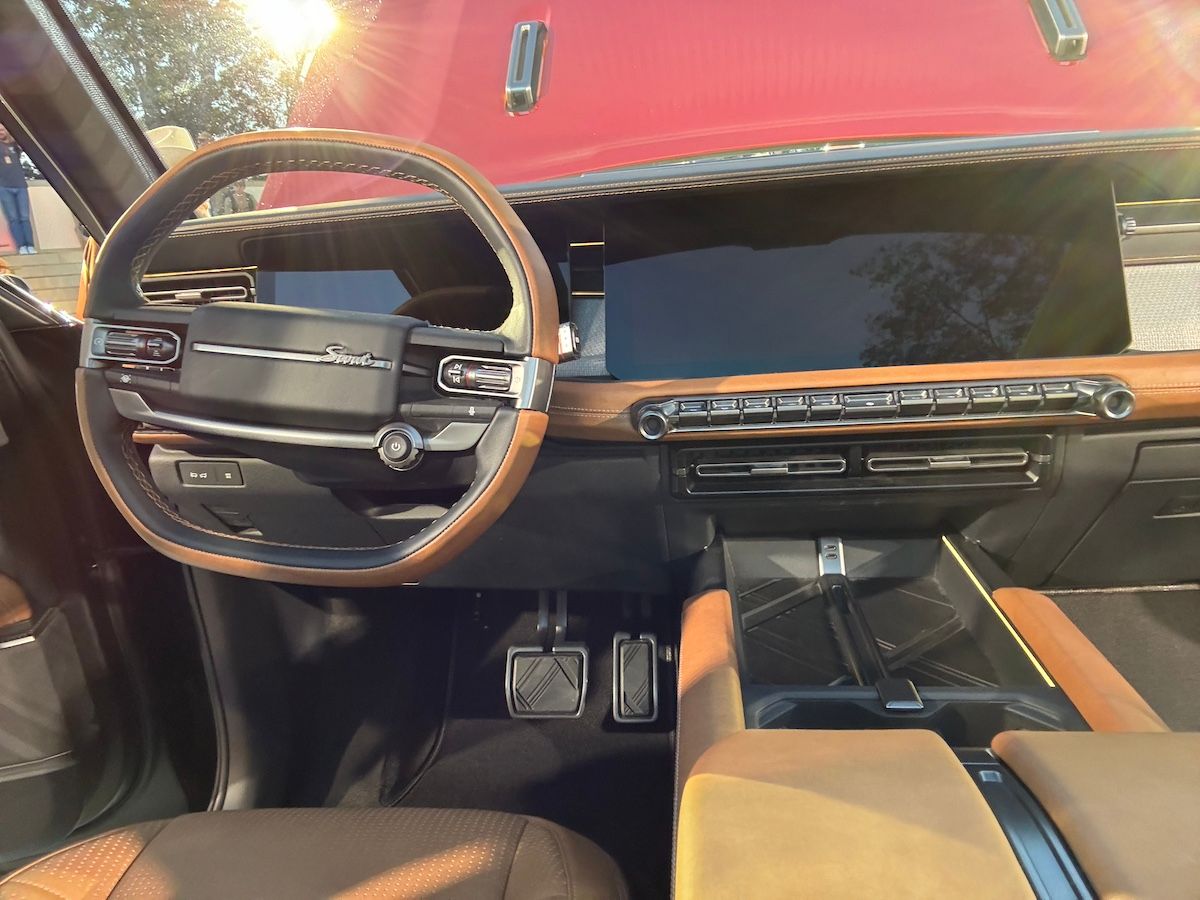 The Front Seat Of The Scout Traveler