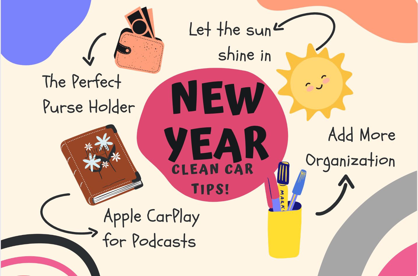 Hew Years Resolution clean car tips