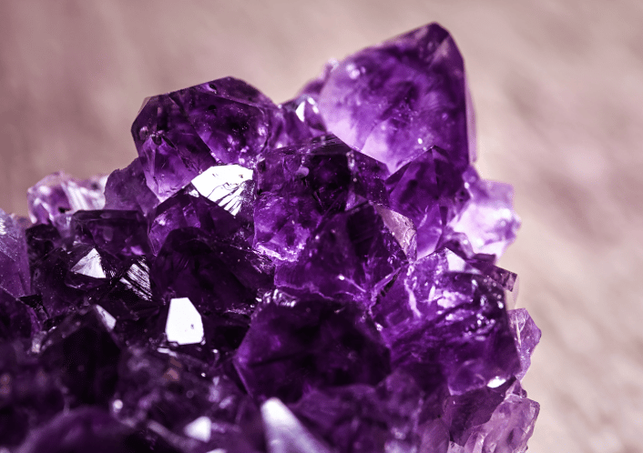 Amethyst Crystals In The Car