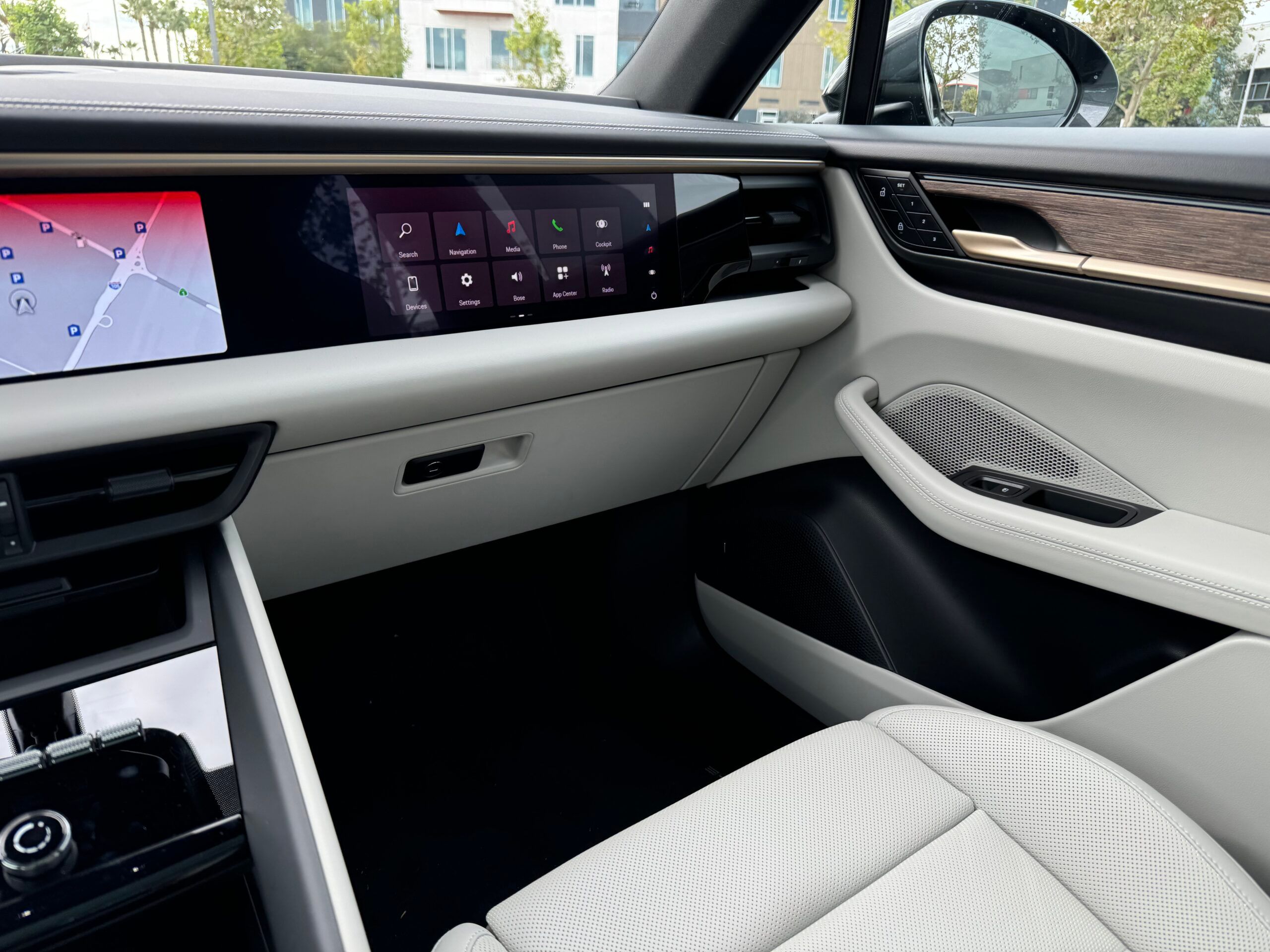 Passenger Side Screen In The Porsche Macan Electric