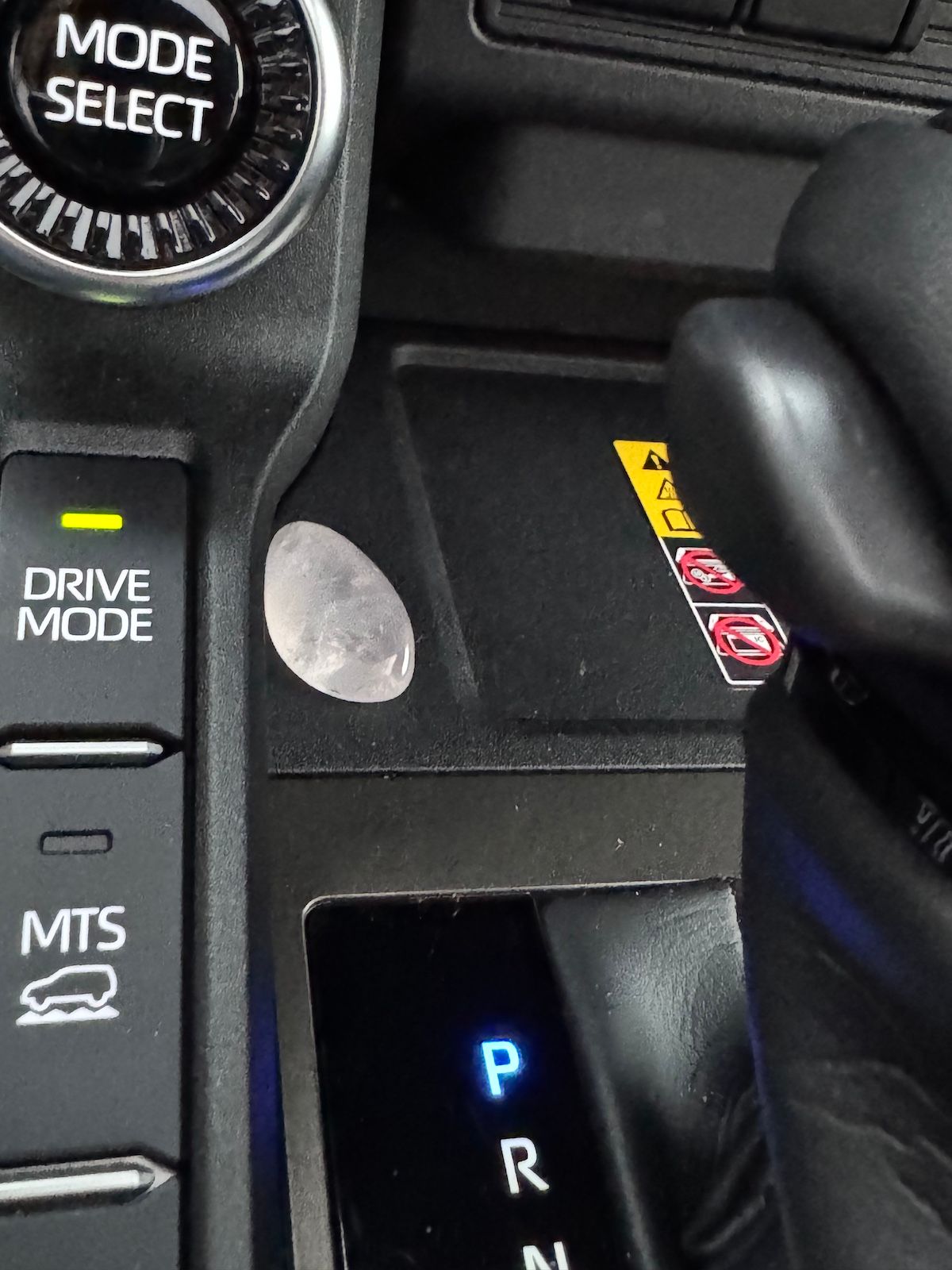 Rose Quartz Crystals In The Car