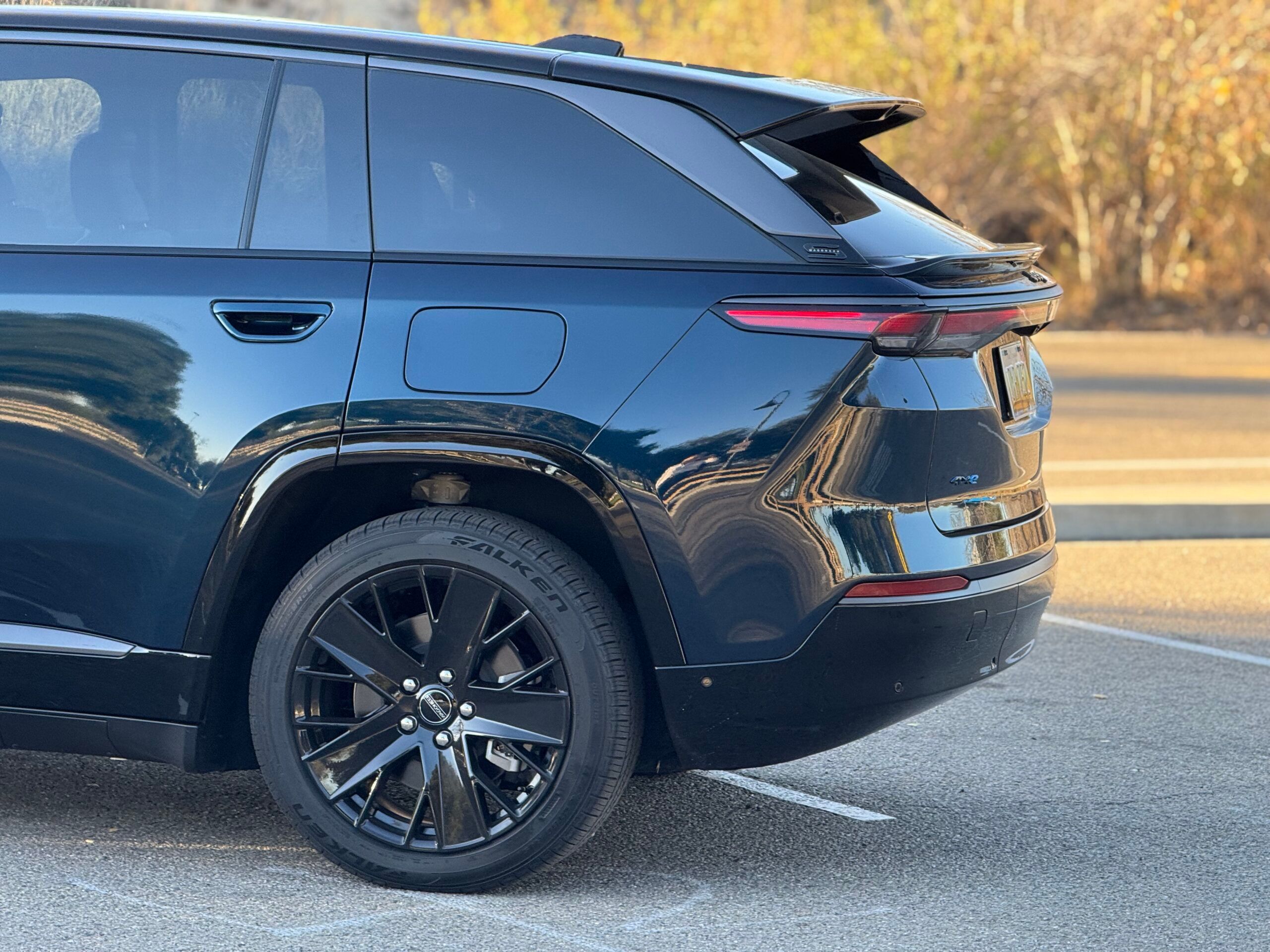 The Rear End Of The Jeep Wagoneer S