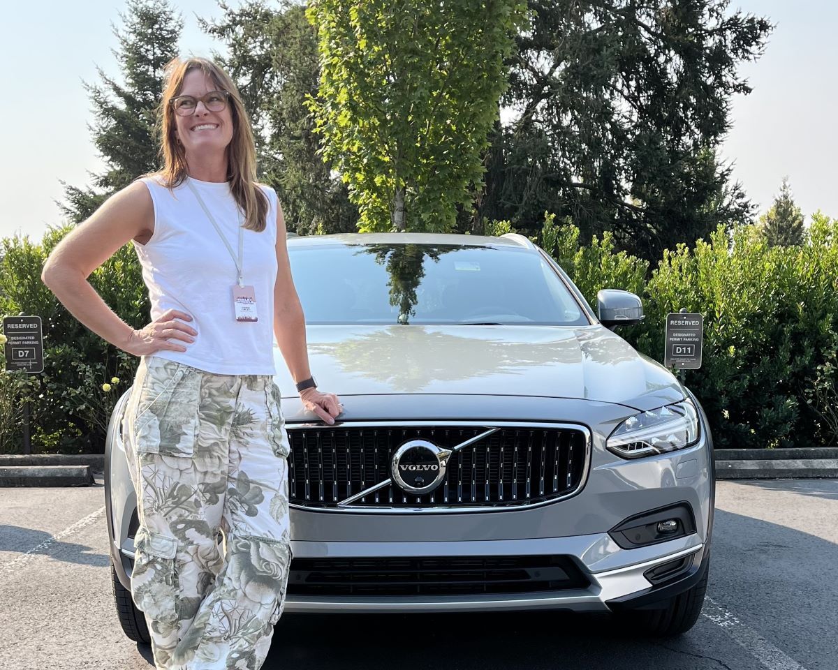 Standing Next To The Volvo C90 Cross Country